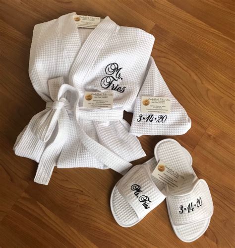 robe slipper set
